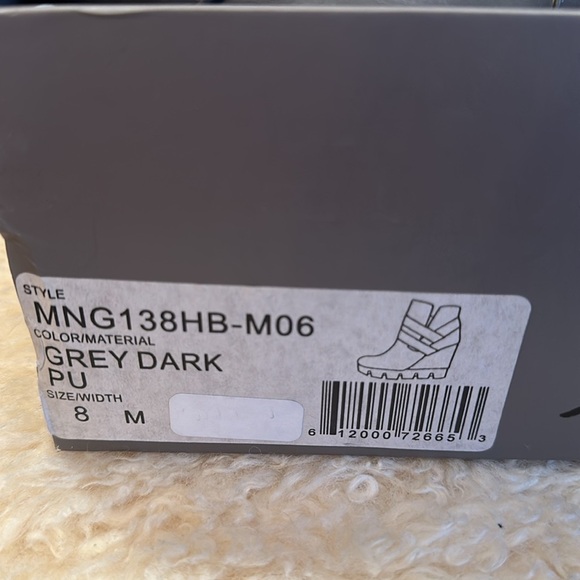 BCBGMaxAzria Combat & Motorcycle Boots - Dark Grey - Size 8 - Picture 5 of 7